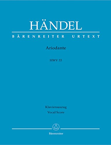 Ariodante HWV 33, Klavierauszug: Text Italienisch-Deutsch